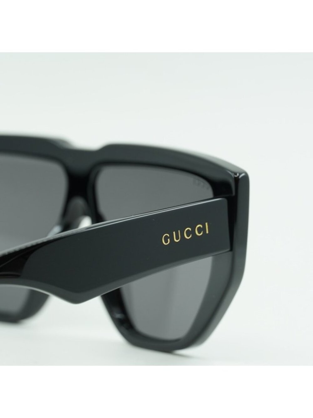 Gucci GG0997S 002 Sunglasses Black Shield Frame, Grey Lenses - Picture 7 of 11